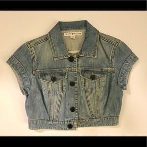 Tommy Hilfiger Cropped Jean Jacket Short Sleeve